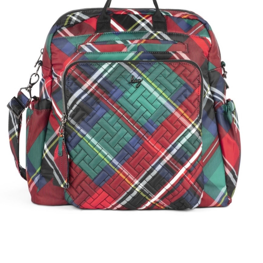 Lug Sonata Convertible Tote Bag (Tartan Plaid) New